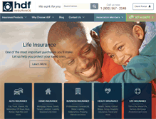 Tablet Screenshot of hdfinsurance.com